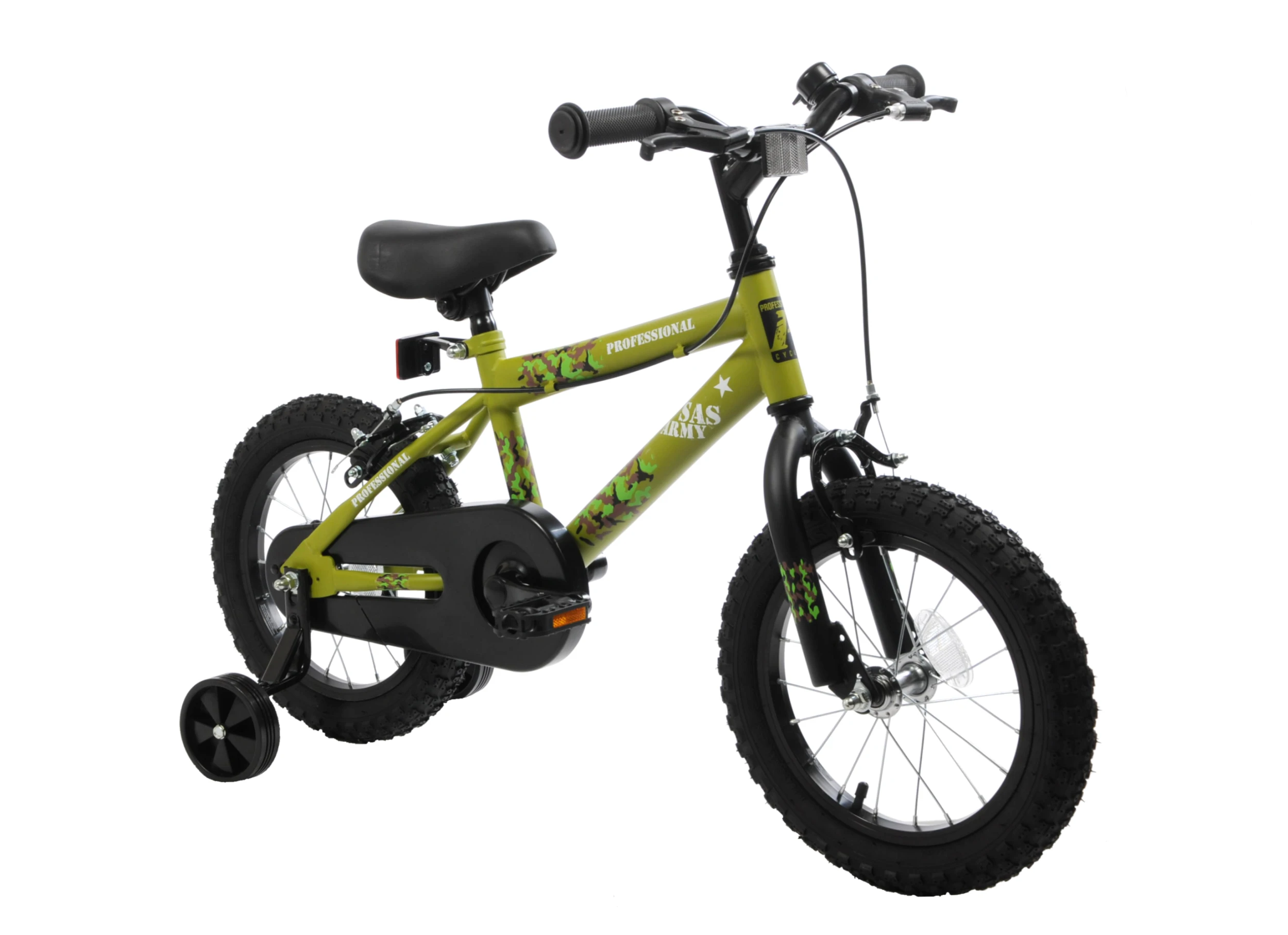 Professional SAS Army 14 Inch Wheel Kids Mountain Bike Green 4 Professional SAS Army 14 Inch Wheel Kids Mountain Bike Green - Image 2