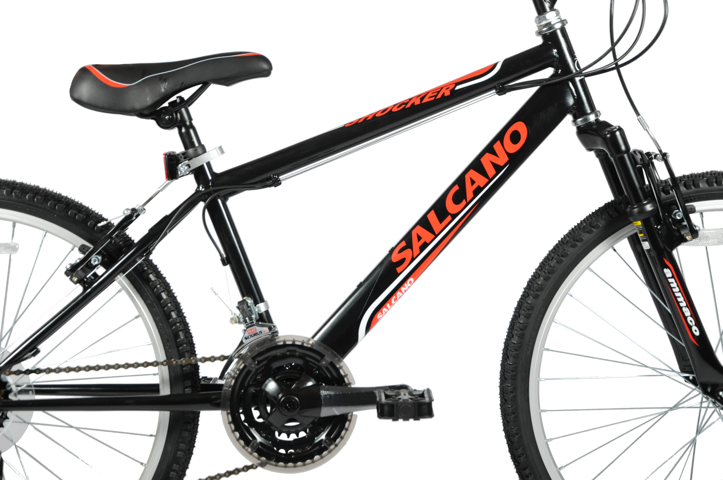 Salcano Shocker 24 Inch Wheel Kids Mountain Bike Black 3 Salcano Shocker 24 Inch Wheel Kids Mountain Bike Black