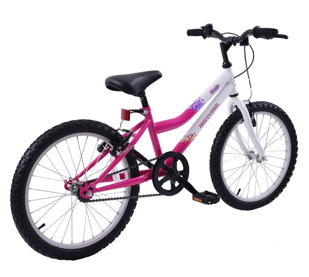 Professional Sparkle 20 Inch Wheel Kids Mountain Bike Pink 4 Professional Sparkle 20 Inch Wheel Kids Mountain Bike Pink - Image 2