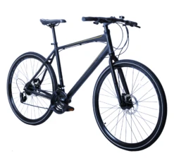 Ammaco Strada Sports Hybrid Bike Black