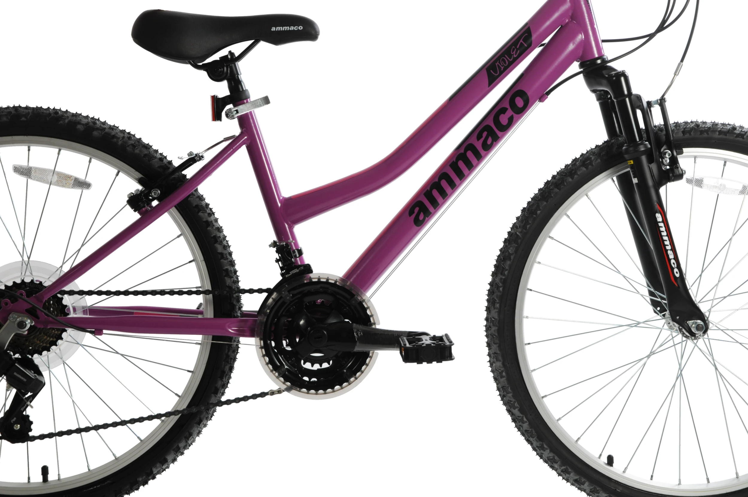 Ammaco Violet 24 Inch Kids Mountain Bike Purple 5 Ammaco Violet 24 Inch Kids Mountain Bike Purple - Image 3