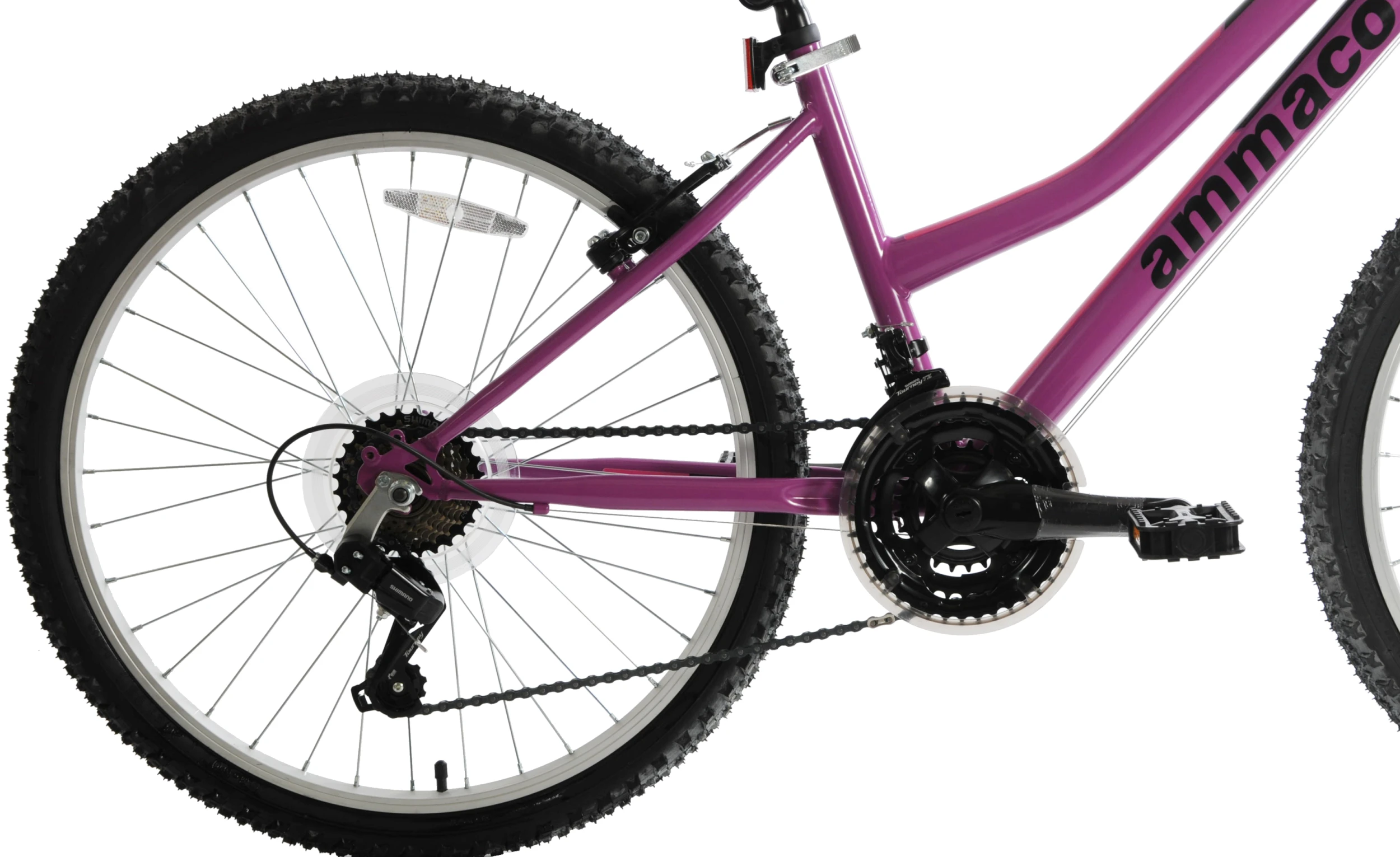 Ammaco Violet 24 Inch Kids Mountain Bike Purple 4 Ammaco Violet 24 Inch Kids Mountain Bike Purple - Image 2