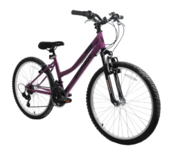 Ammaco Violet 24 Inch Kids Mountain Bike Purple