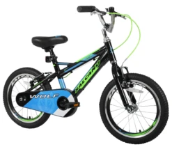Salcano Wolf 16 Inch Wheel Kids Bike Black And Green